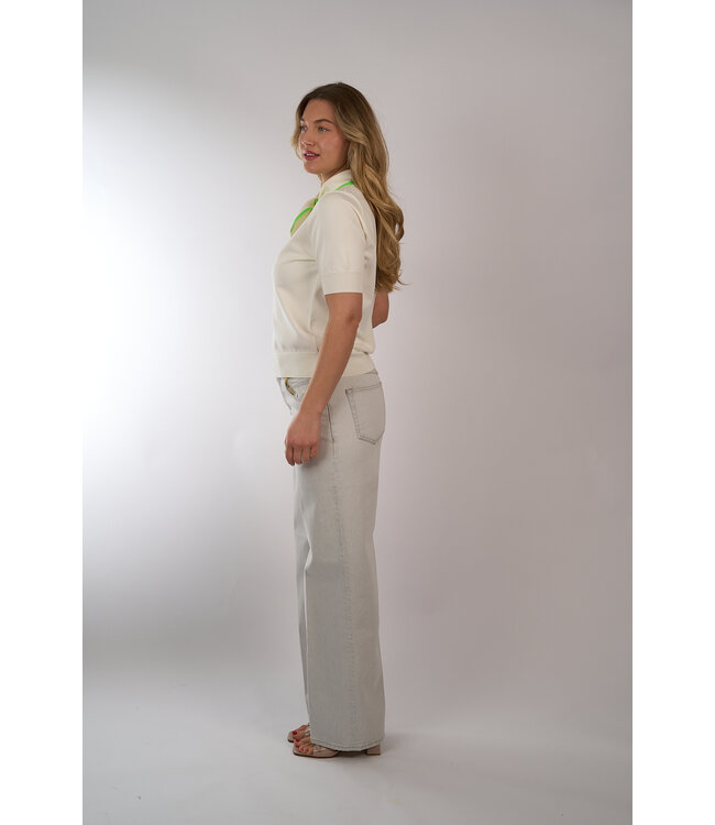 ESSENTIEL JONDA COLOUR POLO OFF WHITE