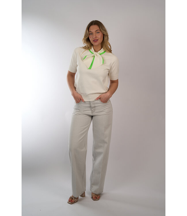 ESSENTIEL JONDA COLOUR POLO OFF WHITE