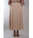 IVI SOLID SOLID SILK SKIRT LIGHT SAND