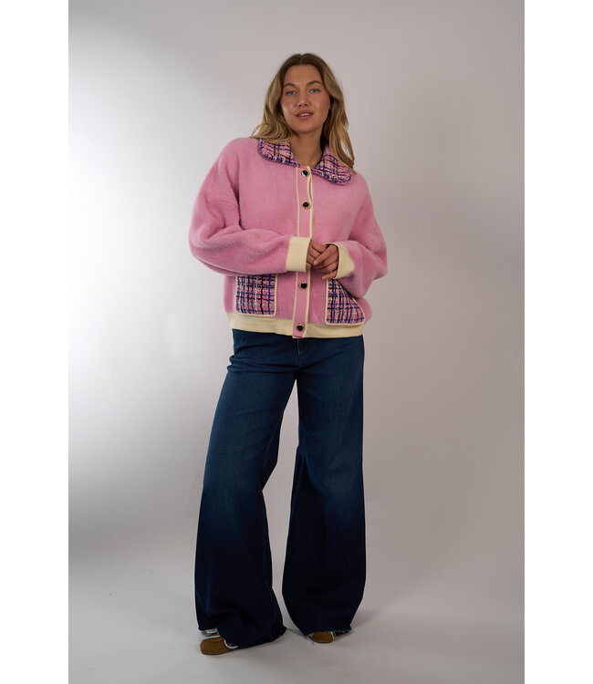 ESSENTIEL JOILY KNITTED JACKET CANDY