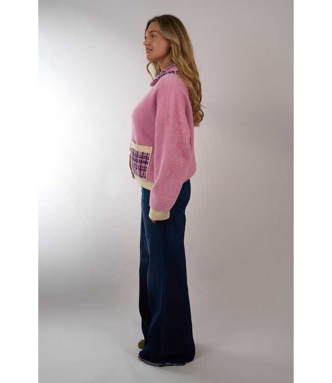 ESSENTIEL JOILY KNITTED JACKET CANDY