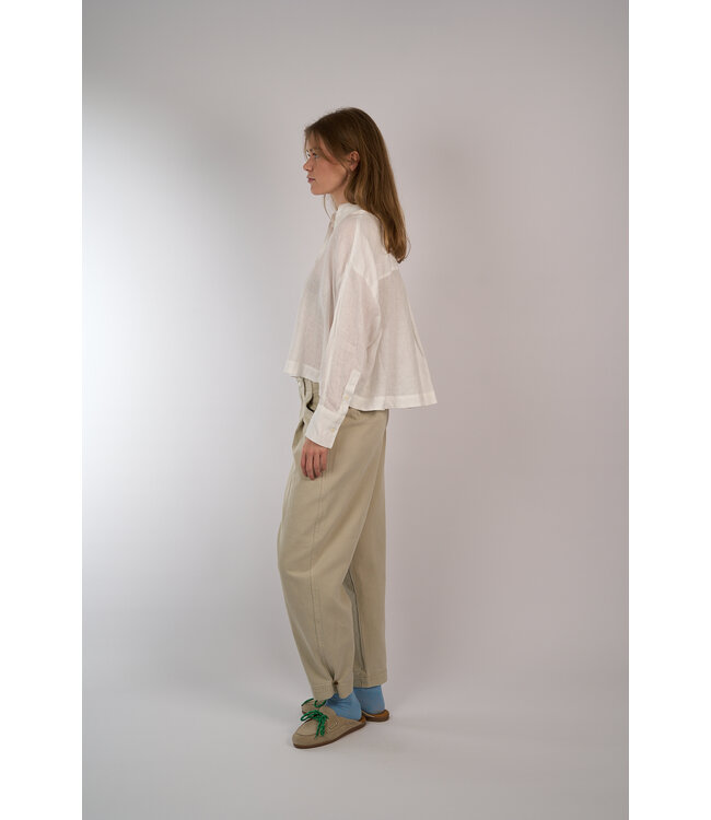 JC SOPHIE LAURENTINE BLOUSE OFF WHITE