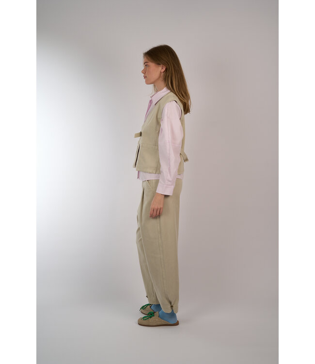 AIMEE THE LABEL ROSELINE WAISTCOAT BEIGE