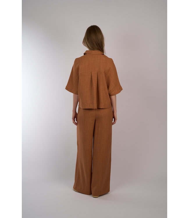 EST'SEVEN JILDAU TROUSER 26 COGNAC