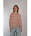 BY BAR  NYKA PINK CHECK BLOUSE BLUSH PINK CHECK