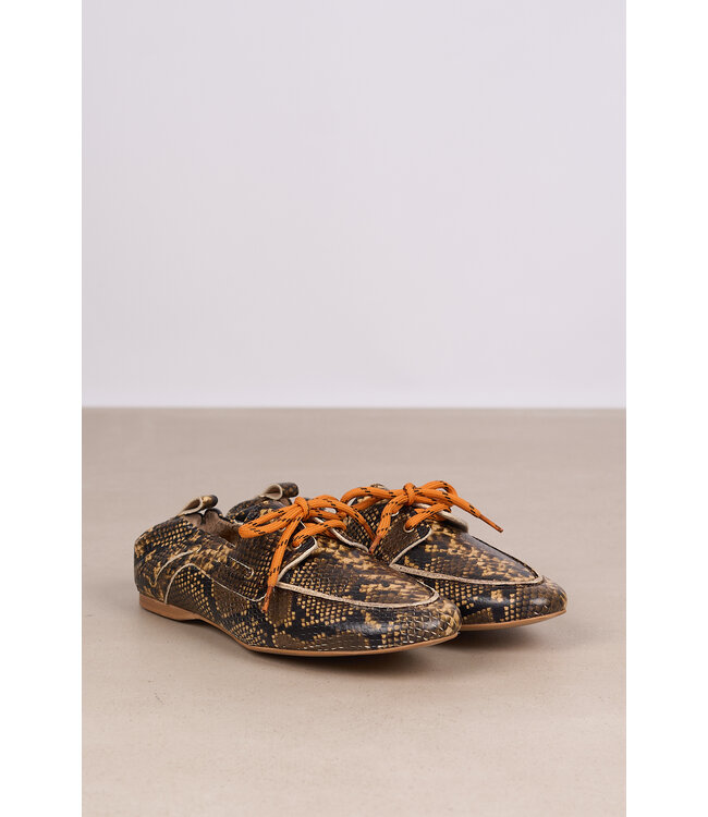 MARCH23 ANTWERP LOAFER BRONZE PYTHON