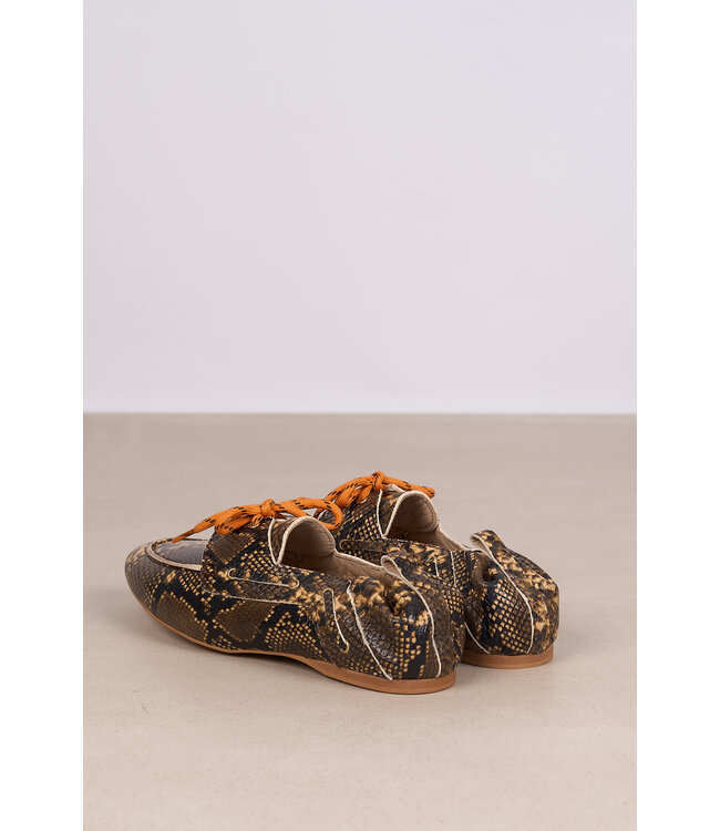 MARCH23 ANTWERP LOAFER BRONZE PYTHON