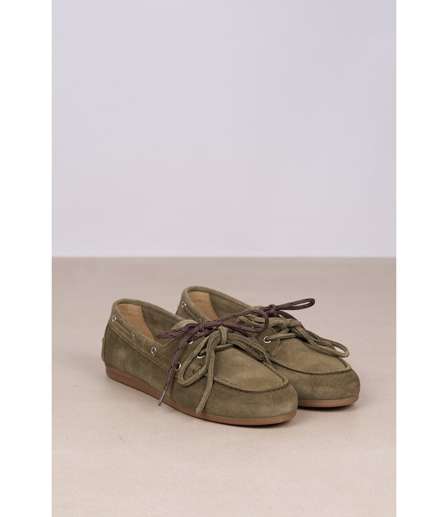 POSA BOAT LOAFER SUEDE KHAKI