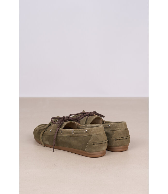 POSA BOAT LOAFER SUEDE KHAKI