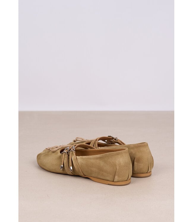 POSA VITA BALLERINA DOUBLE STRAP CAMEL