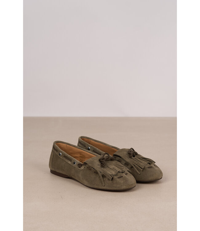 POSA FRINGE MOCCASSIN KHAKI
