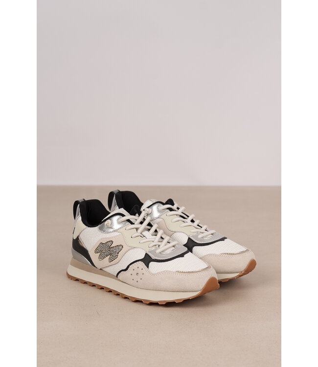 MARIPE MRP47 COMBI OFF WHITE/STRASS TR.BLACK GOLD