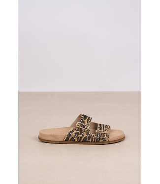 Toral TORAL SELMA SUEDE SLIPPER PANTHER