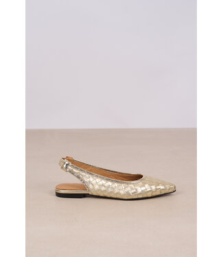 TORAL SLINGBACKS GOLD