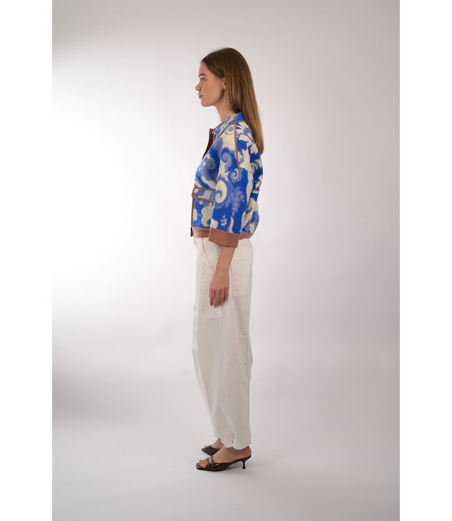 ESSENTIEL JOLY PRINTED KNIT VIOLET