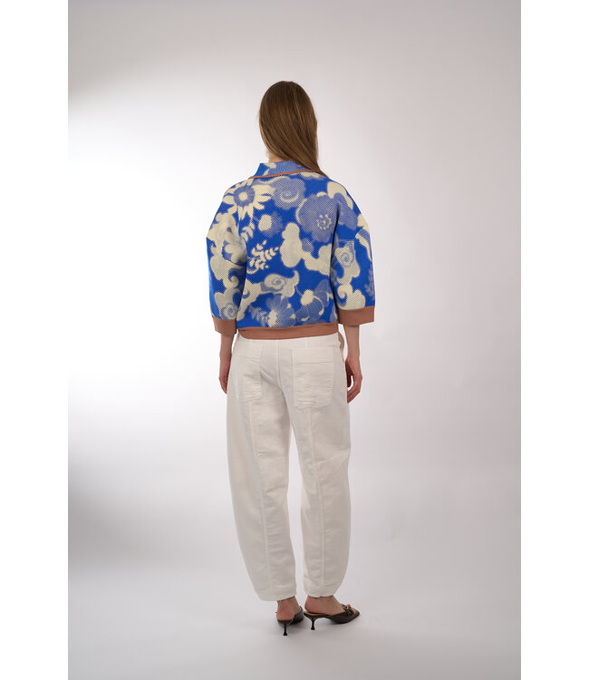 ESSENTIEL JOLY PRINTED KNIT VIOLET