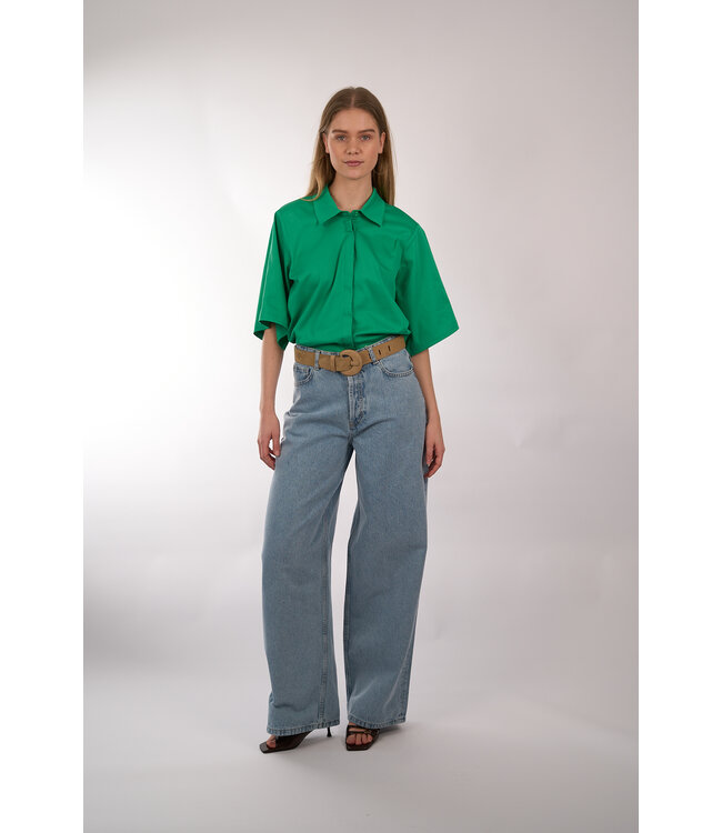 EST'SEVEN ALIJAH BLOUSE BRIGHT GREEN