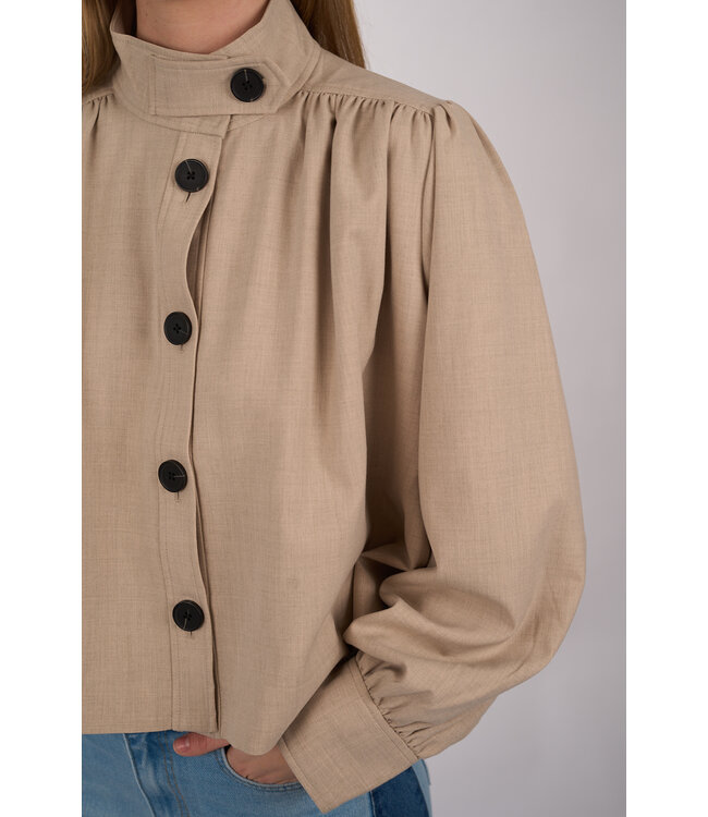 SECOND FEMALE ZOIE JACKET LIGHT BEIGE MELANGE