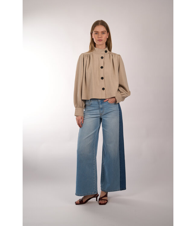 SECOND FEMALE ZOIE JACKET LIGHT BEIGE MELANGE