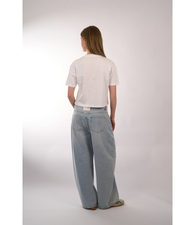 ELITE T-SHIRT CROP DIGITAL 113 WHITE