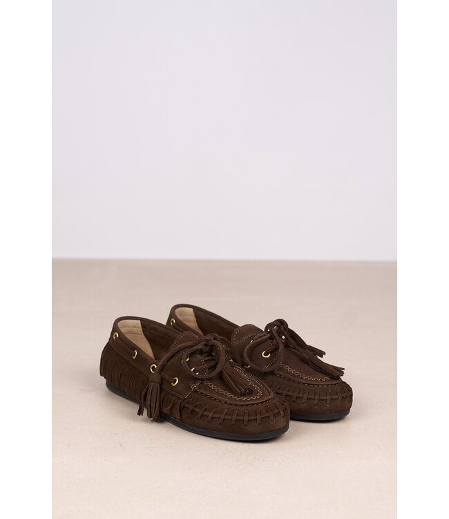 POSA BOAT LOAFER NATIVE DARK BROWN