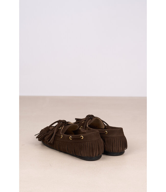 POSA BOAT LOAFER NATIVE DARK BROWN