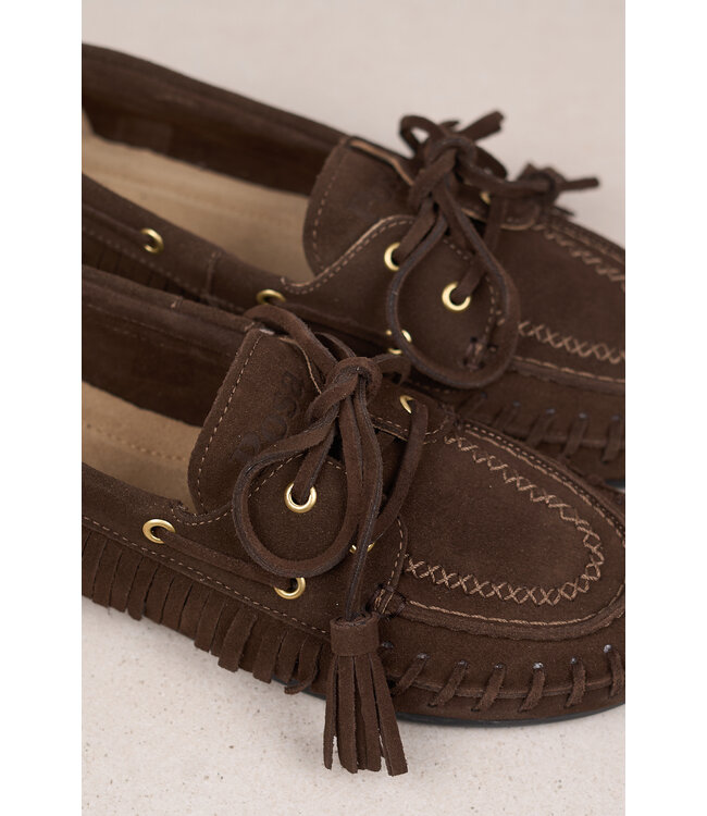 POSA BOAT LOAFER NATIVE DARK BROWN