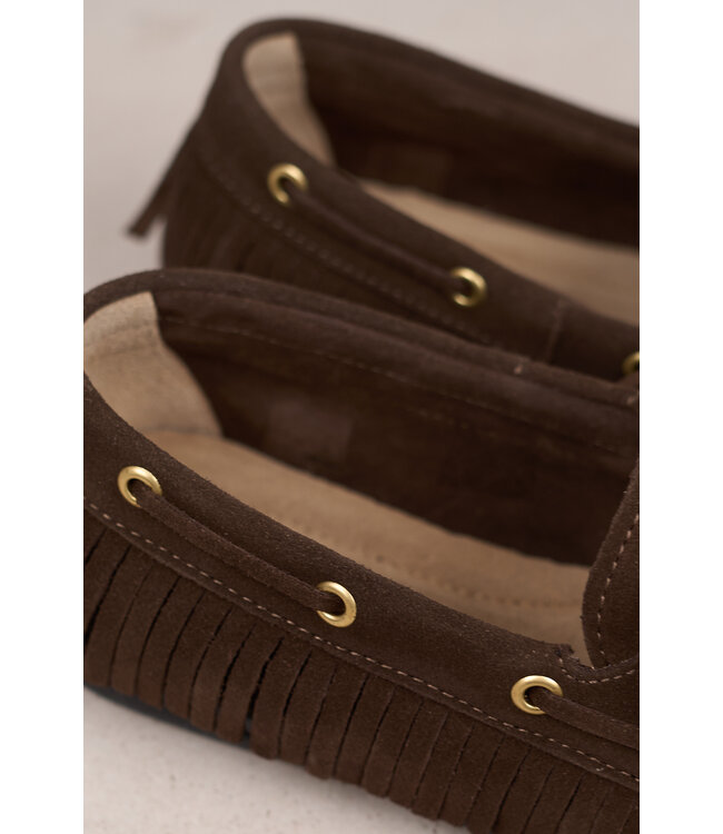 POSA BOAT LOAFER NATIVE DARK BROWN