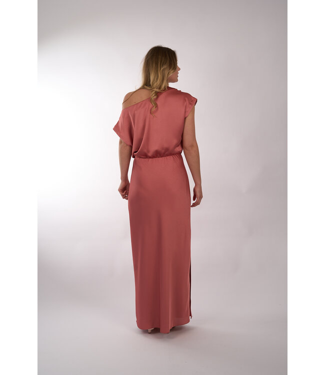 DANTE 6 EPIC OFF-SHOULDER SATIN MAXI DRESS 6615