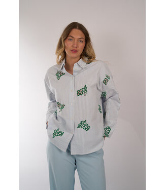 ESSENTIEL ANTWERP ESSENTIEL JALINKI EMBROIDERED SHIRT OFF WHITE