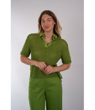 Marc Cain MARC CAIN KNITTED POLO TOP