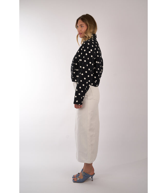 ESSENIAL ANTWERP JABOROSA BOXY CRPPED JACKET BLACK