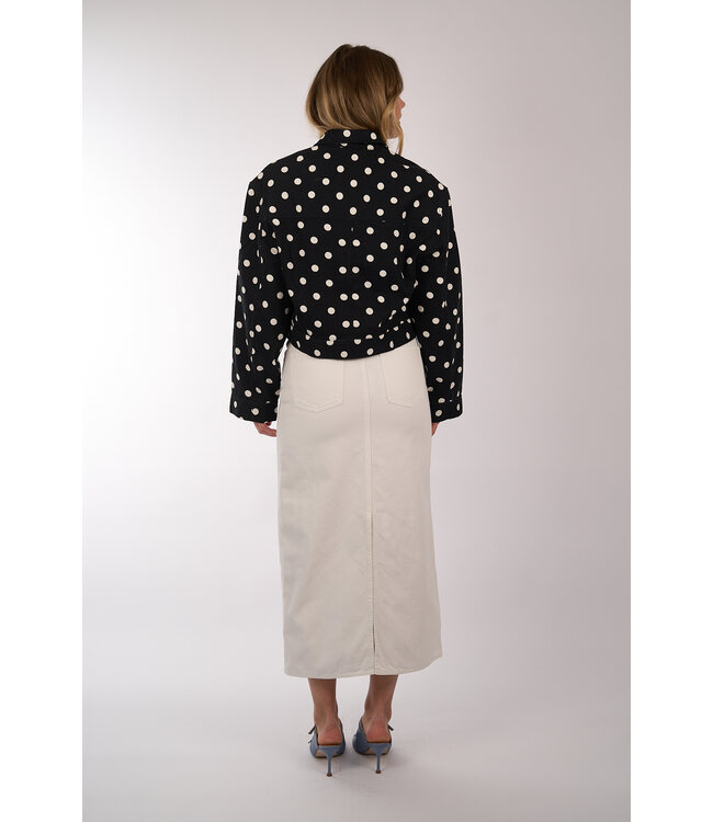 ESSENIAL ANTWERP JABOROSA BOXY CRPPED JACKET BLACK