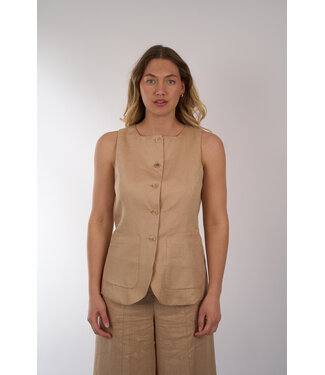 Semicouture SEMICOUTURE LINEN GILET