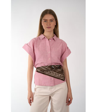 By Bar BY BAR PIXIE LINEN BLOUSE DUSTY PINK 1331