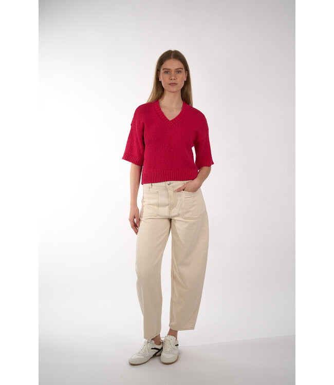 MSCH COPENHAGEN HANNALIE 2/4 V PULLOVER JAZZY