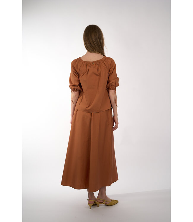 CIRCLE OF TRUST NINA BLOUSE RUSTIC ORANGE