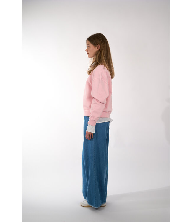 SAMSOE & SAMSOE SAVAN SWEAT 15697 BLEACHED MAUVE PIGMENT