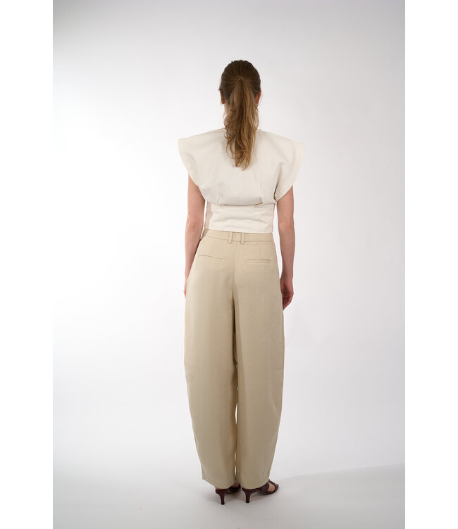 EST'SEVEN PFEIFER DENIM TOP 26 WHITE