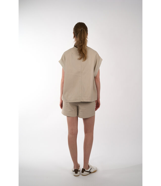 WITH BLACK ANNI VEGAN SHORTS SILVER LINNING