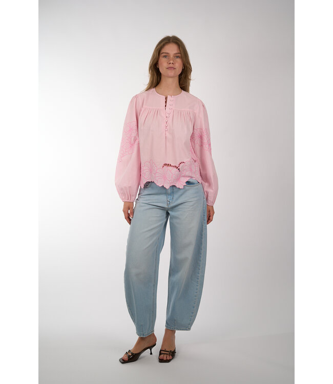 SECOND FEMALE ELINOR BLOUSE LILAC CHIFFON