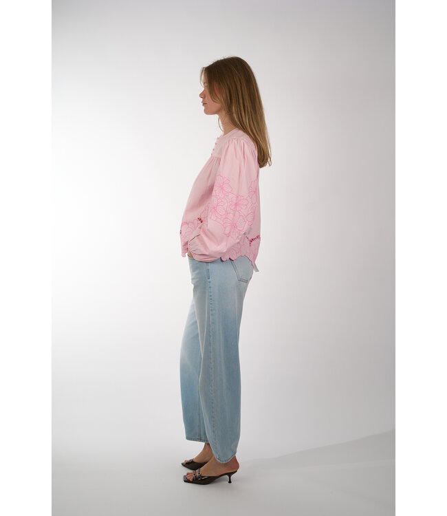 SECOND FEMALE ELINOR BLOUSE LILAC CHIFFON