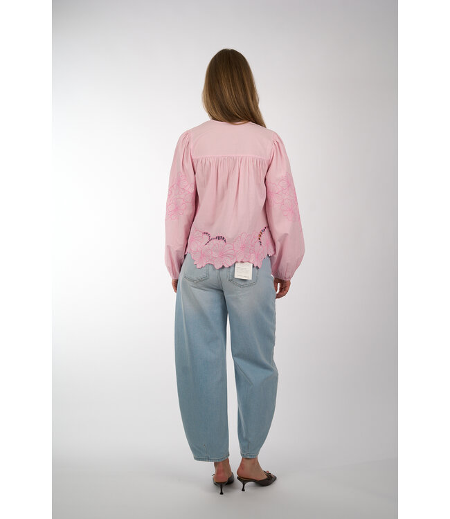 SECOND FEMALE ELINOR BLOUSE LILAC CHIFFON