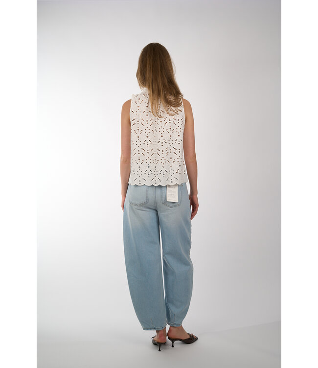 WITH BLACK MARIT SL TOP WHITE