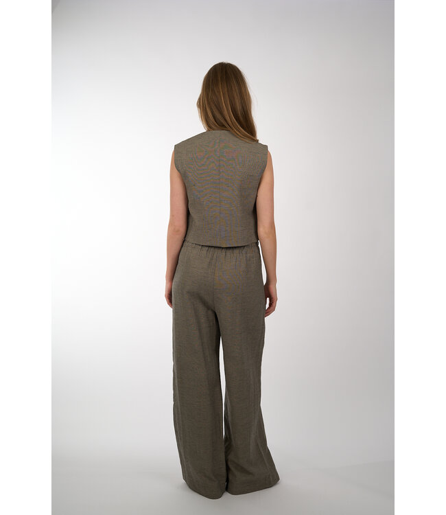 By Bar NORI MELANGE GILET Charcoal Melee