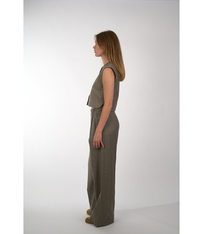 By Bar BENJI MELANGE PANTS Charcoal Melee