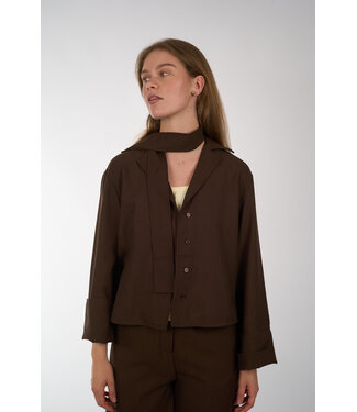 Aímée the Label AIMEE THE LABEL FALKOHS BLOUSE BROWN