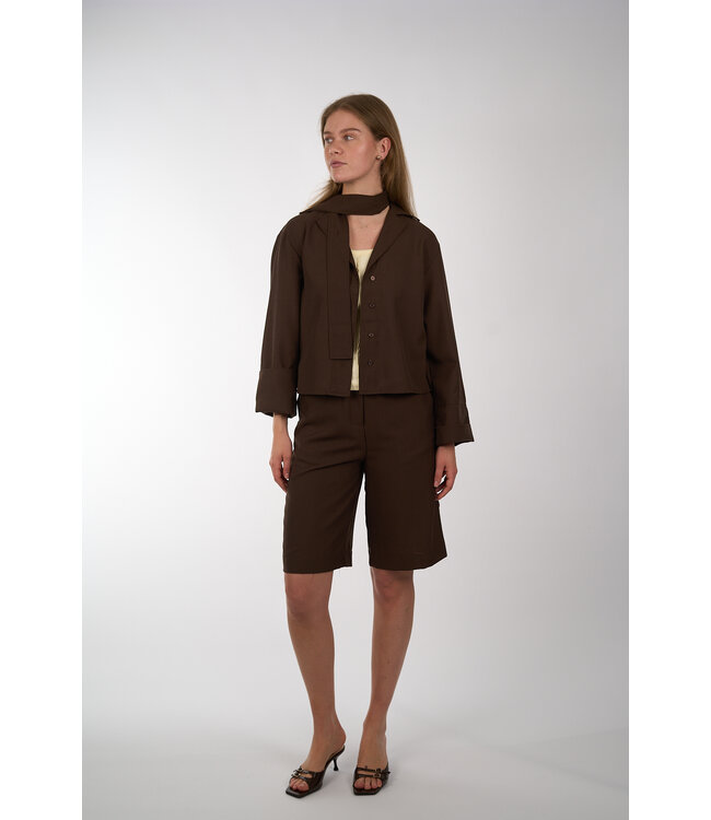 AIMEE THE LABEL ANNEMIJNHS CITY SHORT BROWN