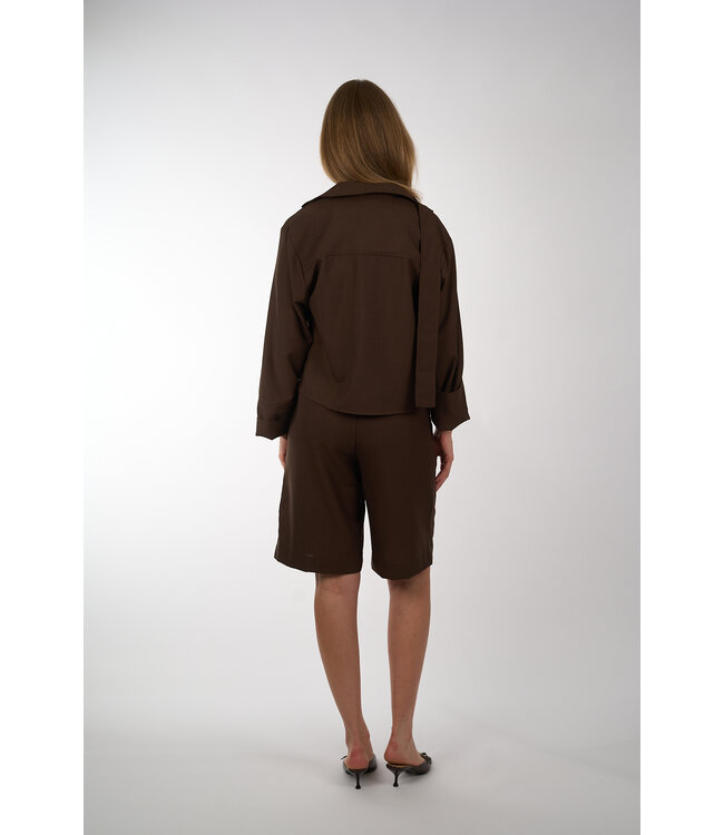 AIMEE THE LABEL ANNEMIJNHS CITY SHORT BROWN