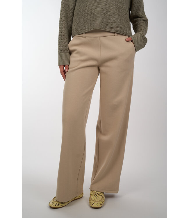 AIMEE THE LABEL JAYDAS6 PIQUE TROUSERS SAND